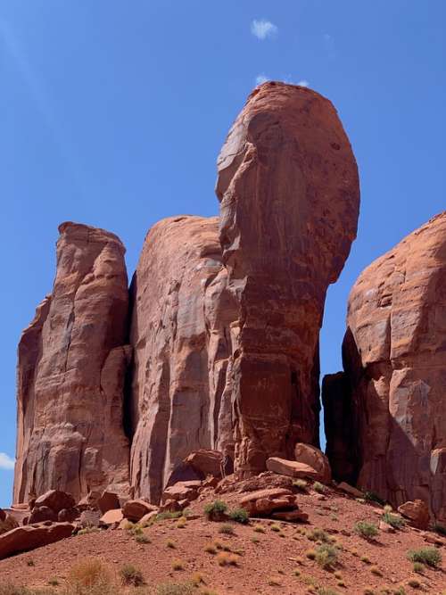 Monument Valley Arizona Desert Landscape Rock Red