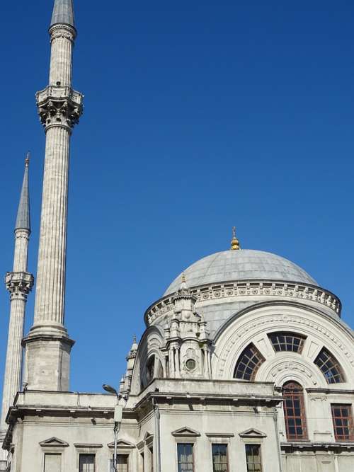 Mosque Minaret Istanbul Architecture City Travel