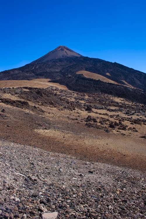 Mountain Volcano Landscape Lava Nature Sky Scenic