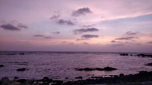 Nature Landscape Water Sea Sky Evening Summer