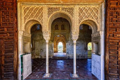 Palace Alhambra Moorish Arabic Orient Granada