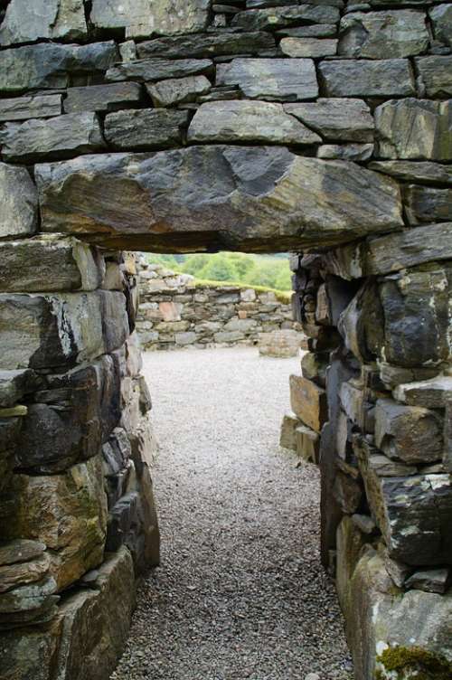 Passage Stone Stony By Looking Wall Architecture