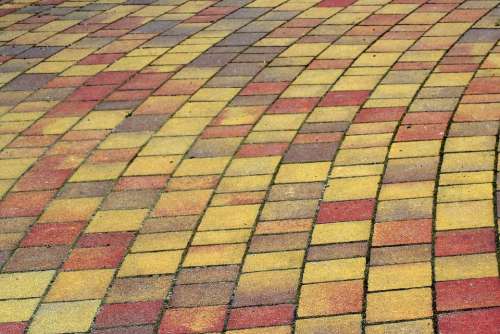 Pavers Decking Walkway The Background Texture
