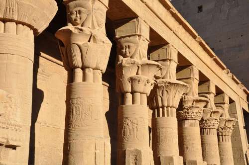 Philae Temple Egypt Antique Travel Pharaoh Ruins