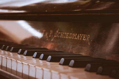 Piano Vintage Music Instrument Keys