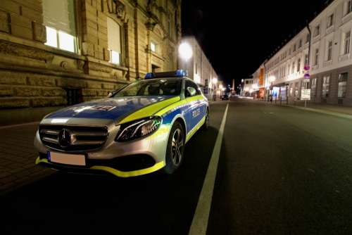 Police Policy Traffic Police Car Road City Auto