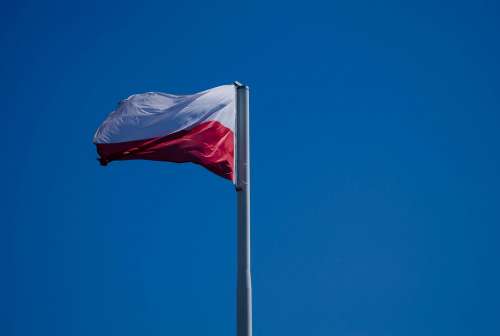 Polish Flag Symbol White-Red Patriotism