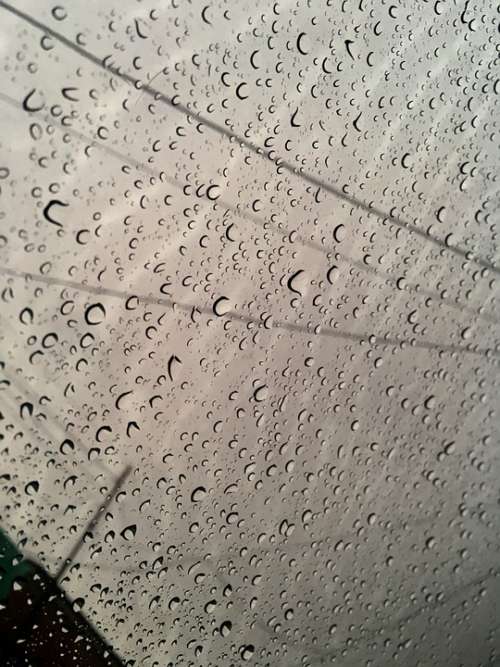 Rain Drops Window Droplets Texture Grey Rainy Day