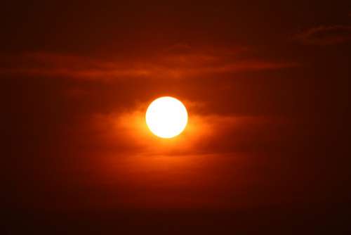 Red Sun Sunset Zulu Kwazulu Natal Hammarsdale