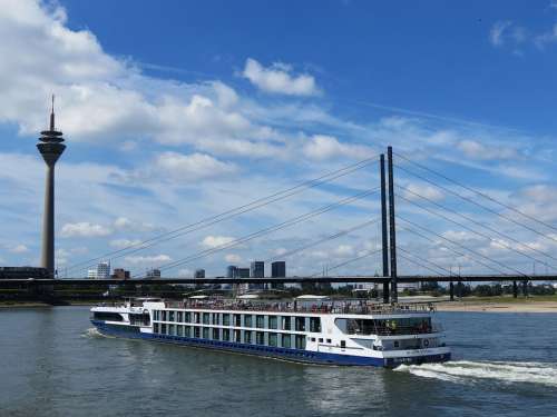 Rhine Germany River Ship