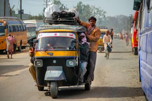 Rickshaw Travel Taxi Transport Transportation