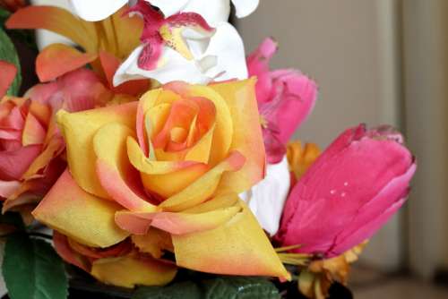 Rose Artificial Flowers Romantic Decorative