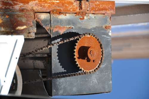 Rusty Machine Chain Old Metal Vintage Iron