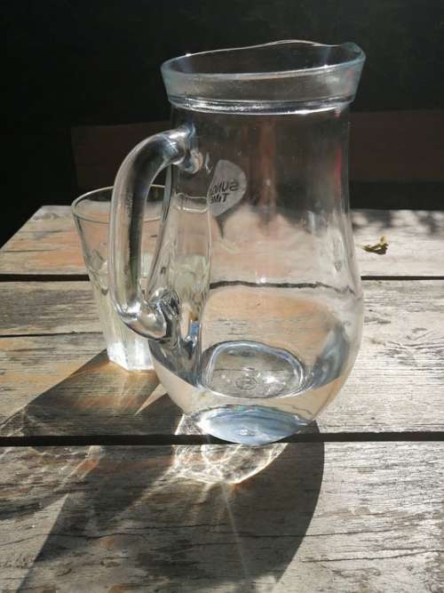 Sklenené Water Glass Pitcher Morning