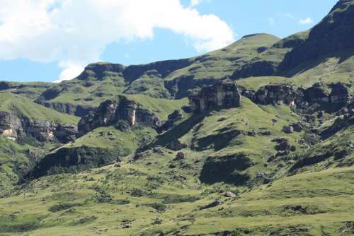 South Africa Drakensberg Mountains Landscape Nature