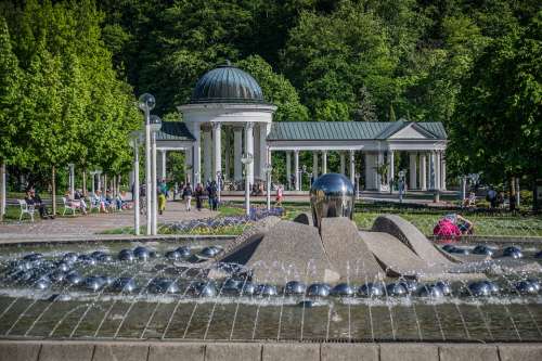 Spa Fountain Architecture Relax Marian Historical