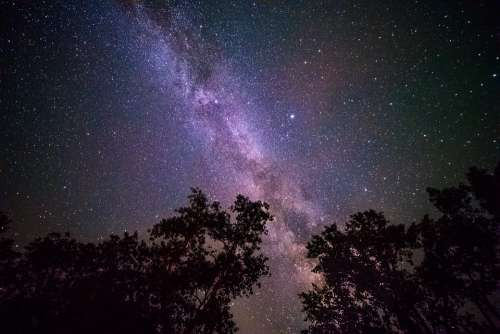 Stars Sky Milkyway Galaxy Night North Dakota