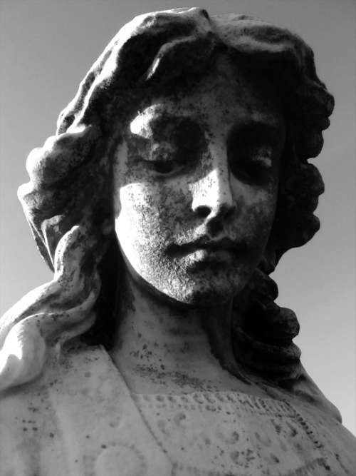 Statue Carving Cemetery Angel Sculpture Figure