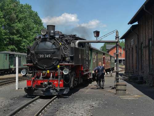 Steam Locomotive Narrow Gauge Railway 750Mm Zittau