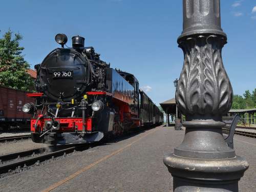 Steam Locomotive Railway Historically Nostalgia