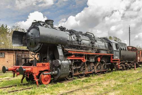 Steam Locomotive Loco Railway Historically Rails