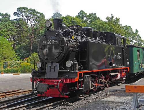 Steam Locomotive Narrow Gauge Rügen Rasender Roland