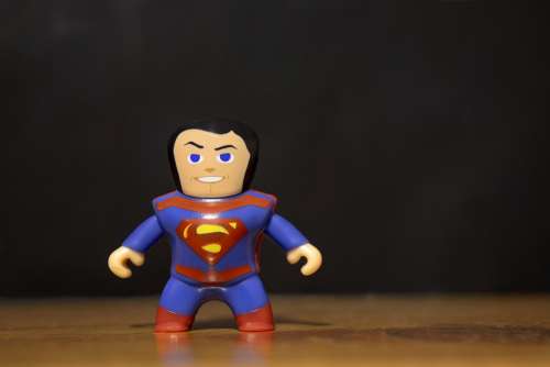 Superman Comic Super Hero Plastic Toy