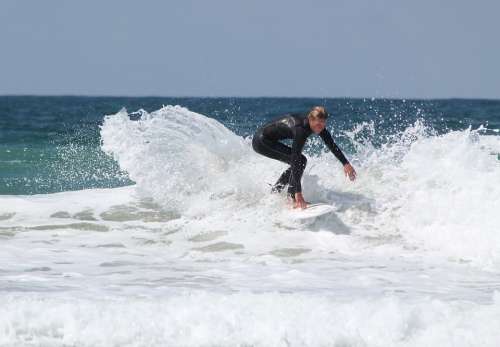 Surfing Water Beach Summer Splash Surfboard Surf