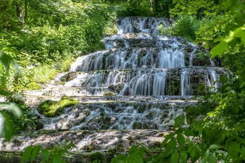 Szalajka Valley Stream Veil Waterfall Water