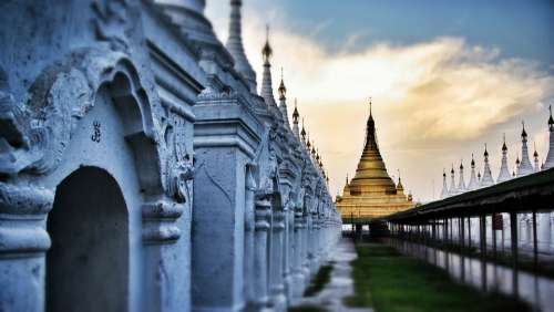 Temple Buddhism Mandalay Myannmar Religion