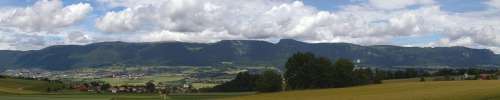 The Jura Chain Jura Mountains Panorama Grenchenberg