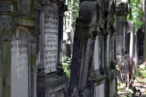 The Tombstones Graves Cemetery The Jewish Stone
