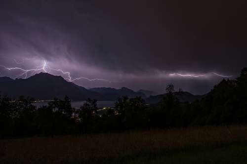Thunderstorm Flashes Dramatic Flash Forward