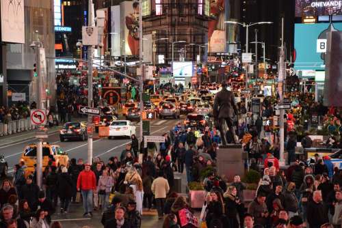 Time Square Manhattan Broadway Nyc City Midtown
