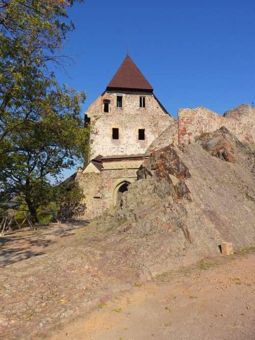 Tocnik Castle Medieval Castle Ruins Castle Ruins