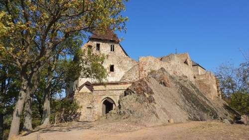 Tocnik Castle Medieval Castle Ruins Castle Ruins