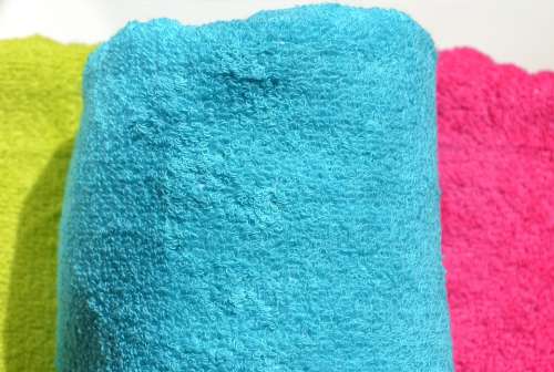 Towels Terry Color Terry Cloth Fabric Cuddly