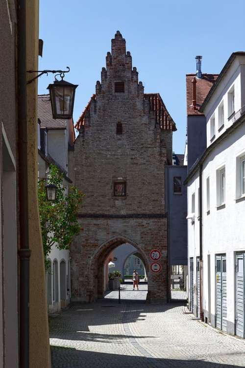 Tower Town Fortifications Houses Architecture