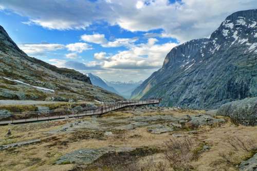 Trollstigen Norway Nature Mountains Tourism