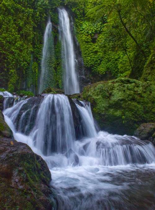 Waterfall Nature Landscape Water