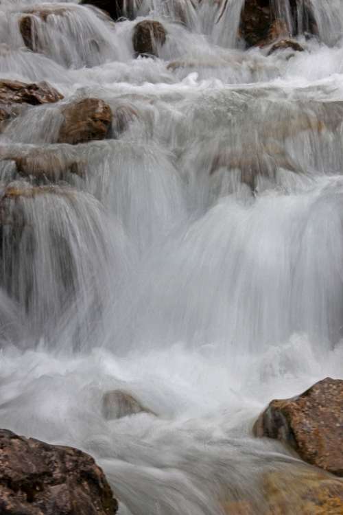 Waterfall Water Bach Mountain Stream Nature