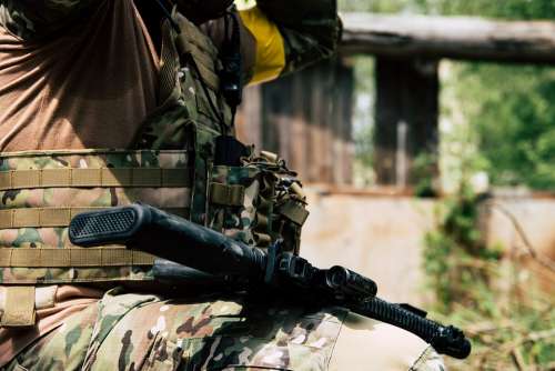 Weapon Rifle M4 Softari Human Ak-47 Swat