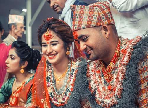 Wedding Hindu Culture Marriage Nepal Bride Groom