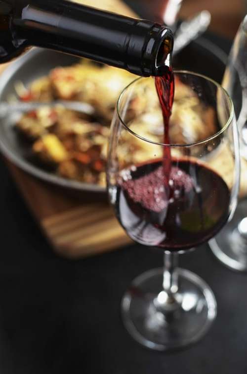 Wine Red Bottle Drink Glass Dinner