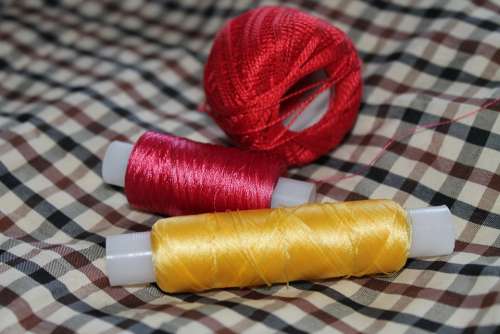 Yarn Tangle Sewing Thread Multi Color Needlework