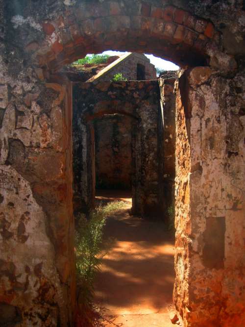 Arched Doorways In Old Fort