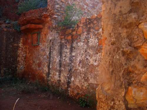 Rough Texture On Wall Of Old Fort