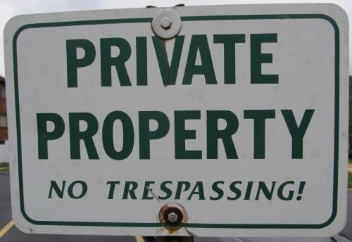 Trespassing Sign