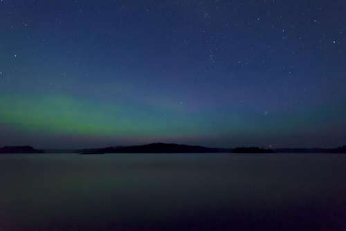 nature landscape dark night mountain