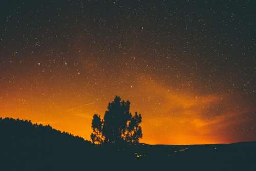 nature landscape shadow dark night